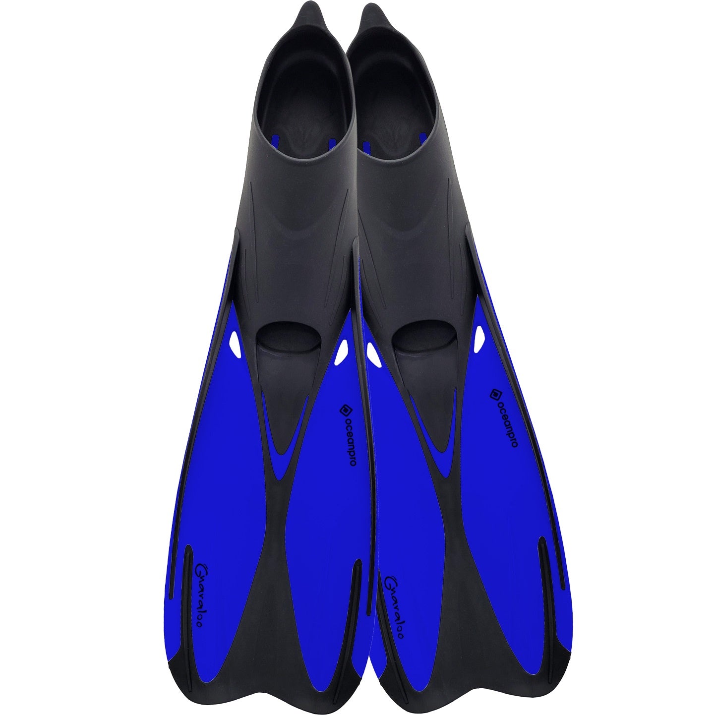 Ocean Pro Gnaraloo Fin for snorkeling and freediving, lightweight fin with adjustable straps and blade design for underwater performance.