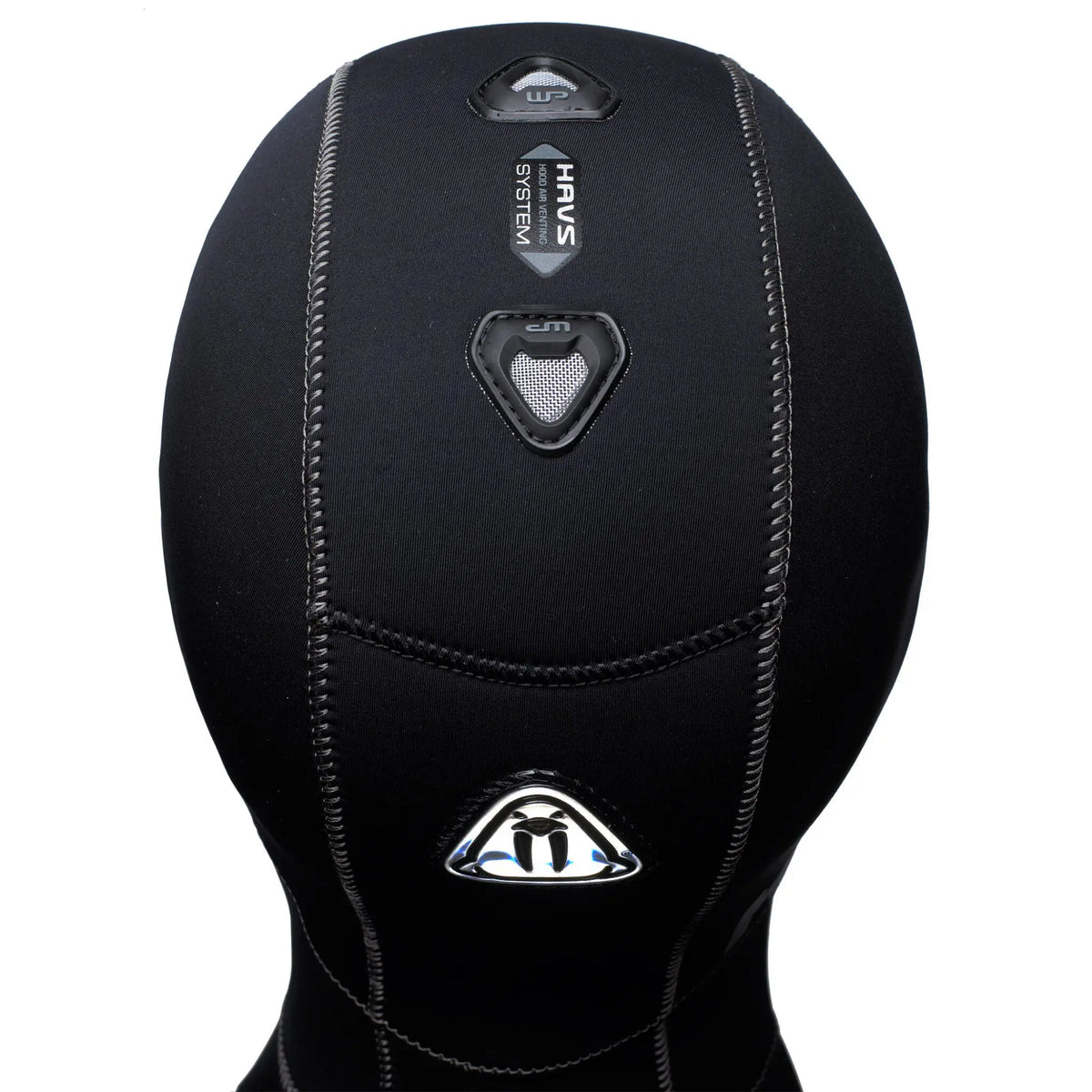 Unisex waterproof H1 short hood with venting, 5/7mm neoprene material for diving or water sports.