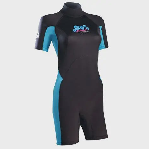 Adrenalin Aquasport Ladies Spring Suit, a blue wetsuit with long sleeves designed for water sports and surfing.