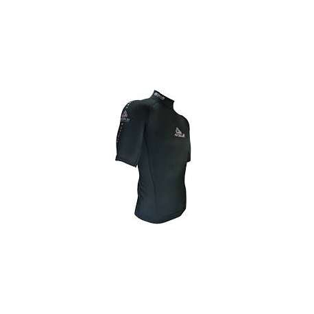 Adrenalin 2P Thermo Shield adult short sleeve thermal shirt in black, lightweight and designed for warmth and comfort.