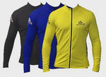 Yellow Adrenalin 2P Thermo Shield Ziptop Long Sleeve thermal shirt with long sleeves and zip closure, designed for cold weather.