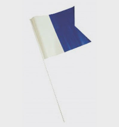 AKO flag on a pole, displayed outdoors, featuring vibrant colors and a fabric flag waving in the wind.