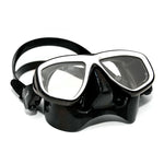 Blue Apollo Voda Mask with clear lenses, designed for comfortable face coverage and protection.