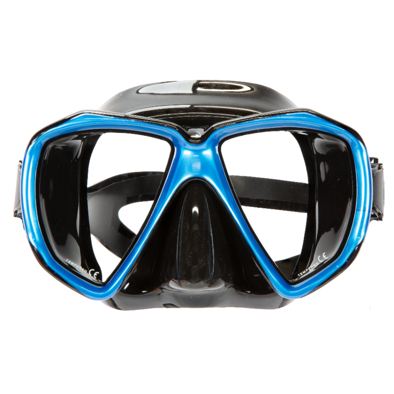 Red and black Apollo SV-2 Pro mask with adjustable straps and multiple ventilation openings, designed for professional use.