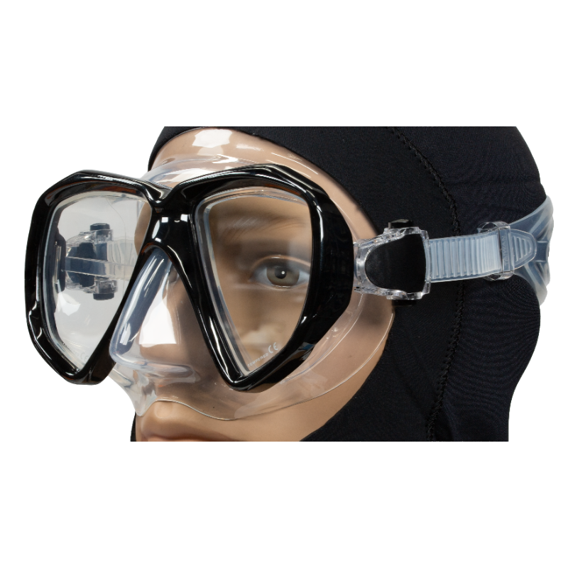 Red and black Apollo SV-2 Pro mask with adjustable straps and breathable design for comfortable wear.