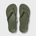 Hot pink Archies arch support thong footwear with cushioned footbed and thong strap for comfortable wear.