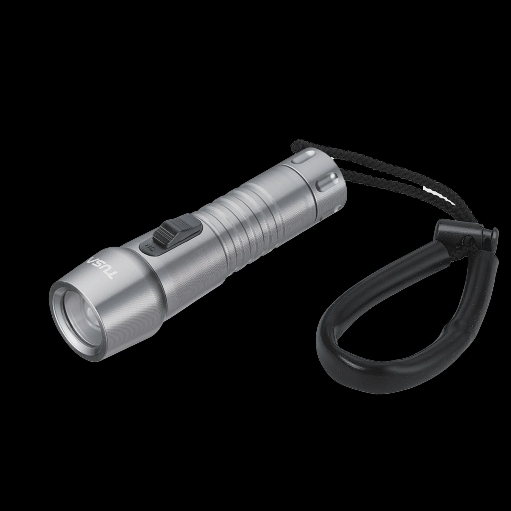 TUSA Torch Wide 450 Lumen LED flashlight with compact design, black body, and wide beam for versatile illumination.