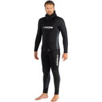 Cressi Fisterra 5mm 2-piece full wetsuit, lightweight and durable for diving and water sports, shown in XS size.