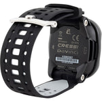 Cressi Da Vinci 2 wrist computer in black and blue, advanced diving watch with digital display and user-friendly interface.
