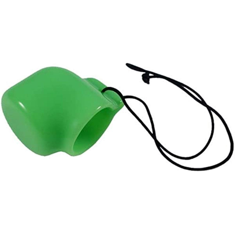 Black Cressi tank valve cap for cylinders, dust cover for scuba diving equipment, fits securely on valve to prevent debris entry.