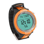 Cressi Neon wrist dive computer in blue, compact and entry-level, designed for beginner divers with clear digital display