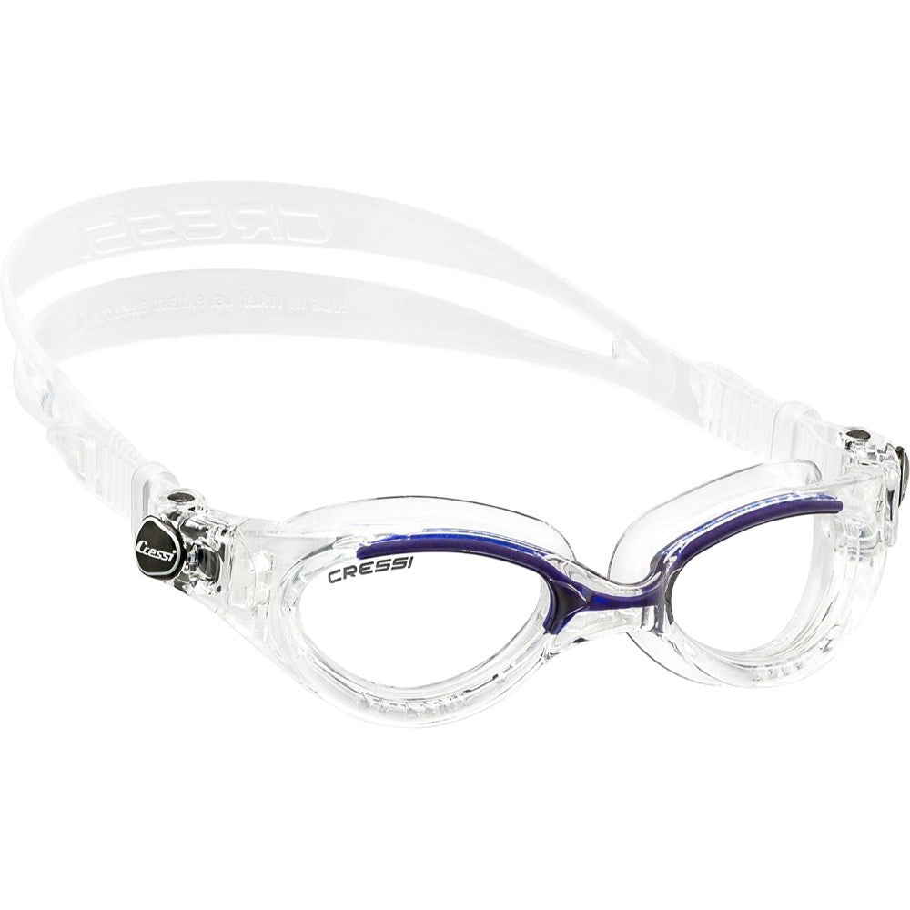 Black Cressi Flash Lady Goggles with tinted lenses designed for comfortable fit and clear underwater vision.