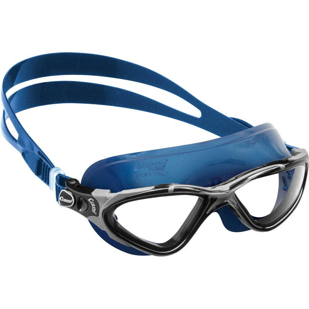 Cressi Planet Google goggles with clear lenses and adjustable straps for comfortable snorkeling or swimming.
