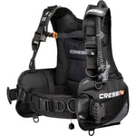 Cressi Solid Plus Jacket Style BCD for scuba diving, adjustable jacket with integrated weight system and multiple inflation options.