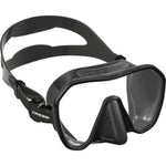Blue Cressi Z2 Mask with metal frame, featuring adjustable straps and clear lens for snorkeling and diving.