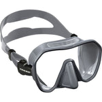 Cressi Z2 mask with blue metal frame and clear lenses, designed for snorkeling and scuba diving.