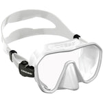 Turquoise Cressi Z2 Small Mask with adjustable straps and clear lens, designed for comfortable snorkeling or diving.