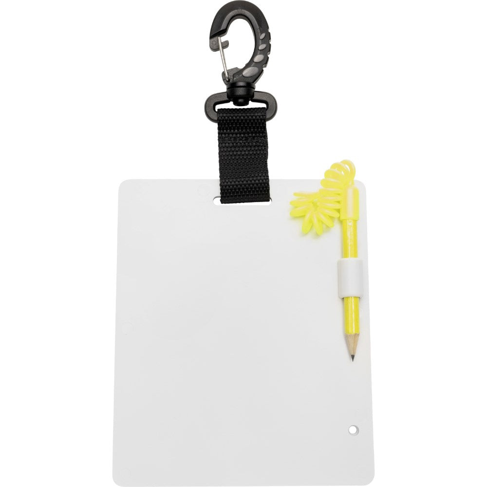 Cressi Dive Slate in size L, 184x150mm, featuring a durable slate for underwater communication and marking.