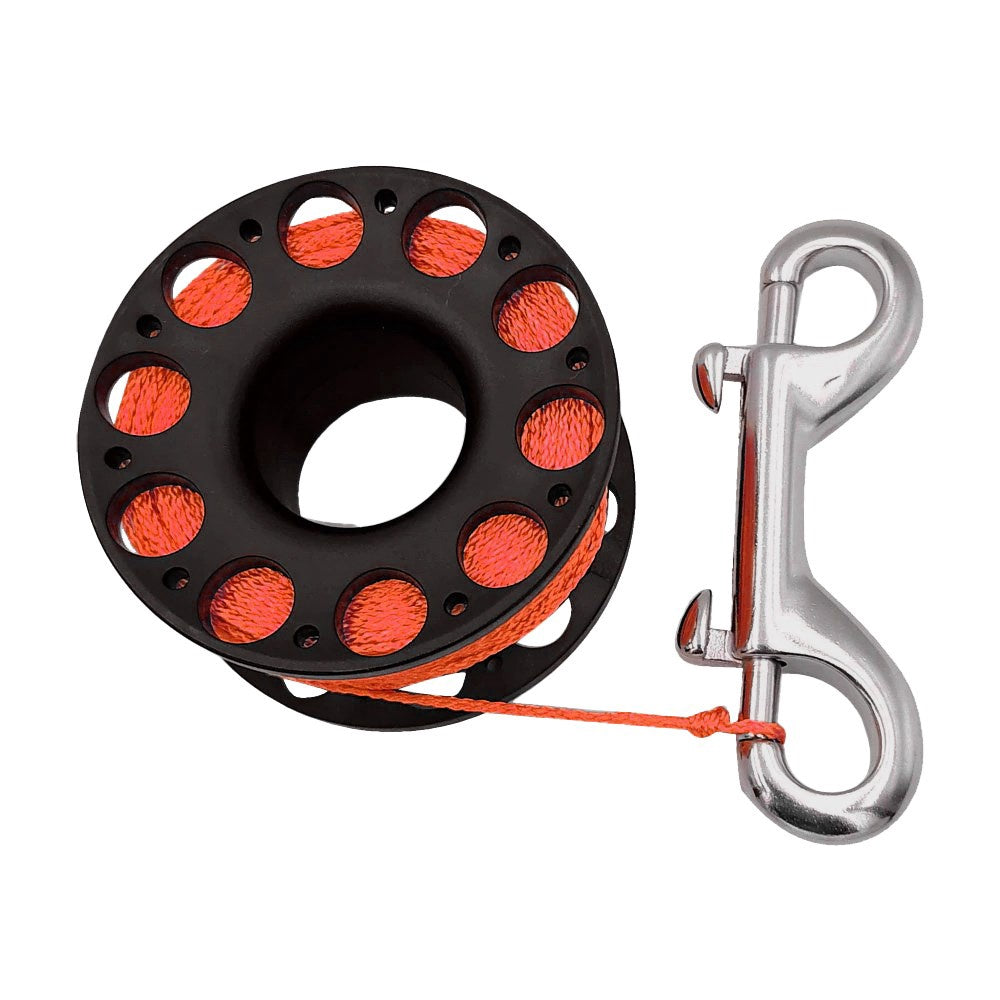 Cressi 30m Finger Reel Surface Marker Buoy and Reel for diving or snorkeling with adjustable strap and compact design