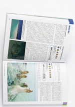 DIVE SPOT book titled "The Dive Spots of Western Australia" showing a hardcover with a colorful underwater scene.