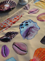 Diver Mon Art UV neck gaiter hood featuring a big turtle design, providing sun and hair protection.