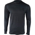 Enth Degree Reflex Long Sleeve Rashie in coal, XS, featuring a snug fit and UV protection for water sports and outdoor activities.
