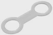Black silicone snorkel keeper accessory by Ocean Pro, designed to secure snorkel straps comfortably and securely.