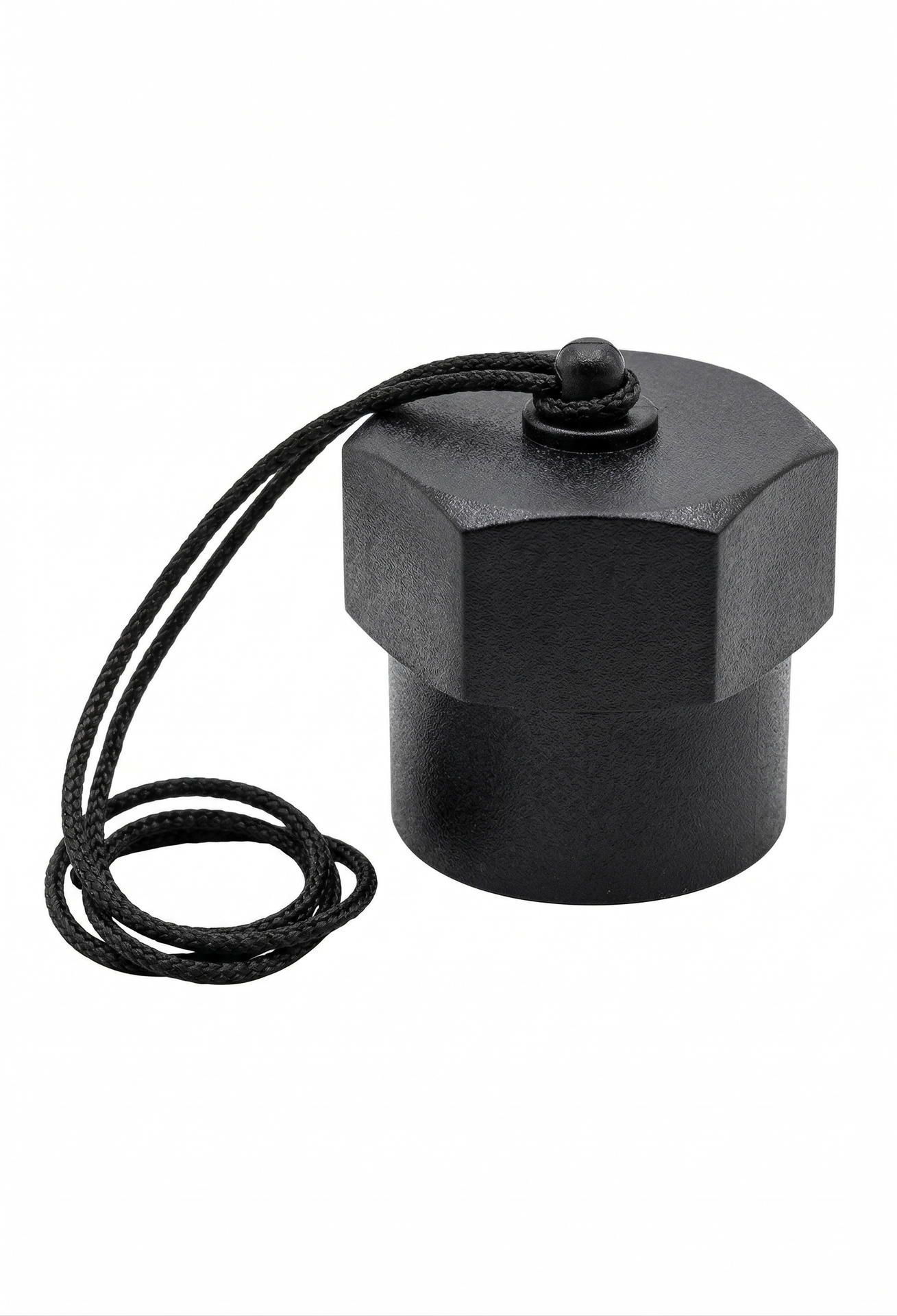Ocean Pro DIN dust cap for marine accessories, small protective cover for DIN connectors in a natural outdoor setting.