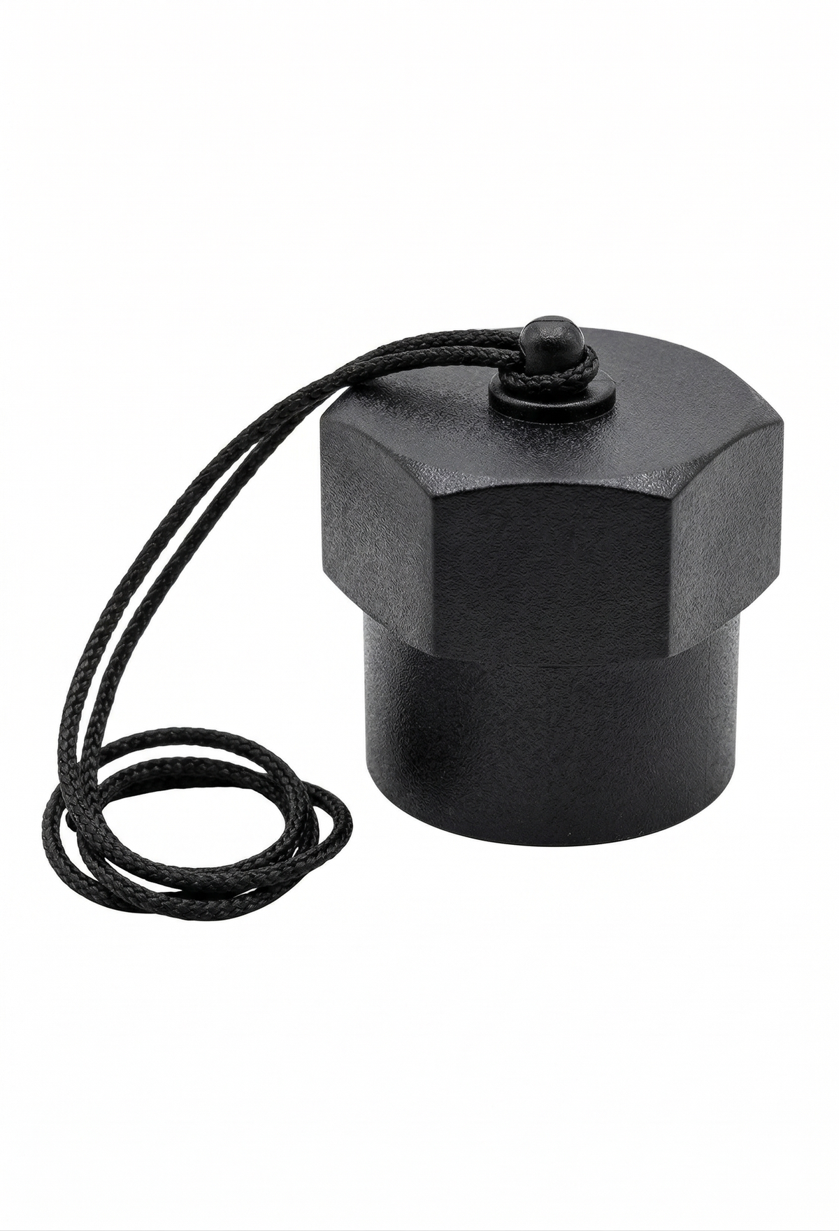 Ocean Pro DIN dust cap for marine accessories, small protective cover for DIN connectors in a natural outdoor setting.