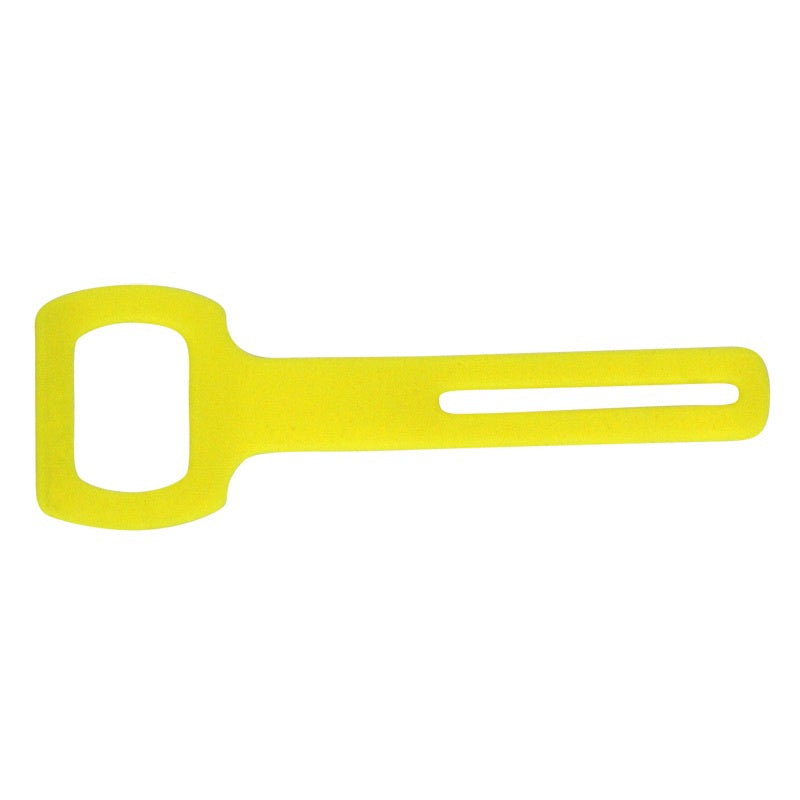Yellow Silicone Occy Holder accessory by Ocean Pro, featuring a flexible silicone strap for securing diving gear.
