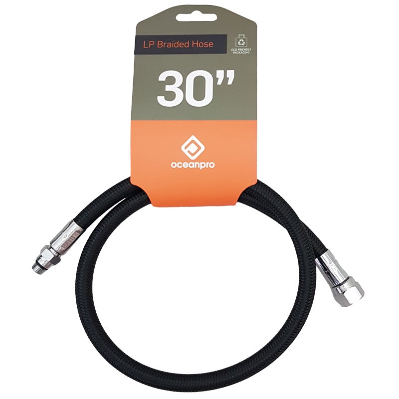 Ocean Pro LP Braided Reg Hose, flexible marine hose with braided exterior for durability and high-pressure use.