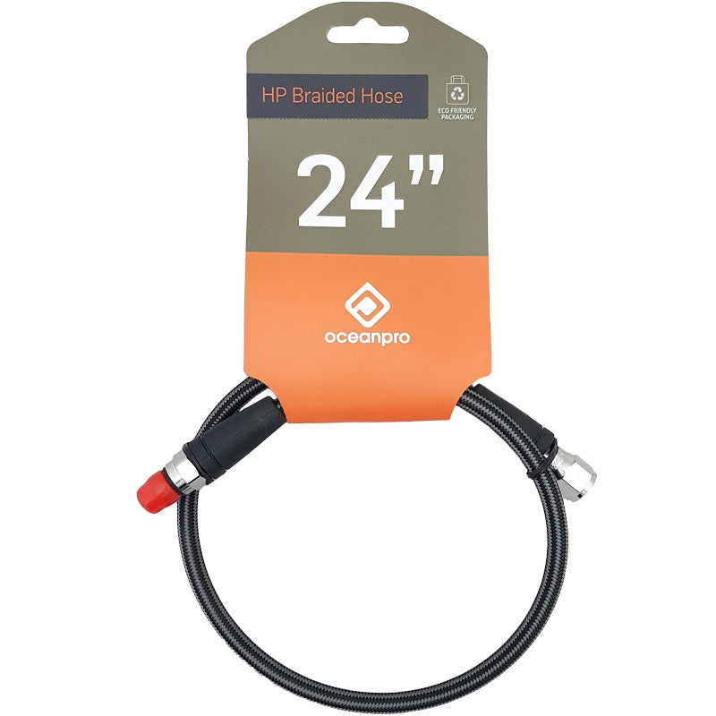 Ocean Pro HP Braided Hose for hoses, featuring durable braided construction, ideal for water or fluid transfer applications.