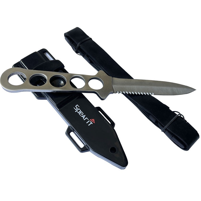 Ocean Pro Spearit Knife Single, a durable fishing knife with a sharp blade, ideal for outdoor and marine use.