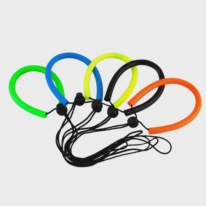 Black Ocean Pro lanyard with snap clips and additional features, designed for secure badge or ID display.