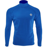 Ocean Pro 2TF Thermal Rashie in teal, fitted rashguard for sun protection and warmth, shown on a model.
