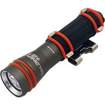 Ocean Pro Torch Sub-Sabre Mini, compact underwater torch with adjustable beam for diving or underwater activities.
