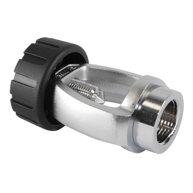 Oceanic DIN to Yoke Converter accessory for scuba diving gear, showing the metal connector and Yoke fitting.