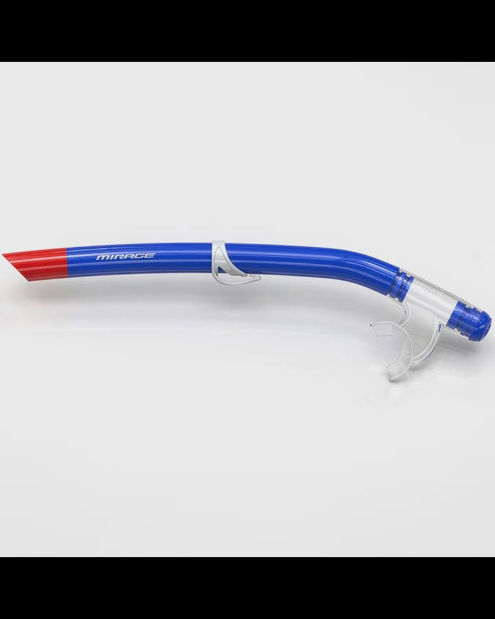 Mirage Resort Snorkel with adjustable mouthpiece and flexible tube, designed for comfortable underwater snorkeling.