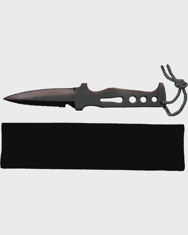 Rayzor Skeleton Knife with a detailed bone-inspired stainless steel blade and ergonomic handle for versatile use.
