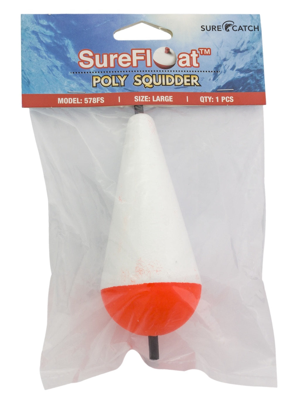 Sure Catch S/C Float Poly Squidder accessory for squid fishing, featuring a durable float and versatile design