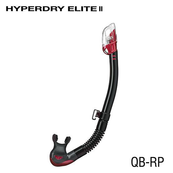 TUSA Sport Hyperdry Elite II Snorkel with dry-top design and adjustable mouthpiece, ideal for snorkeling adventures.