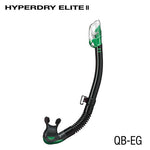 TUSA Sport Hyperdry Elite II Snorkel with adjustable tube and dry top for comfortable snorkeling.