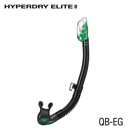 TUSA Sport Hyperdry Elite II Snorkel with adjustable tube and dry top for comfortable snorkeling.